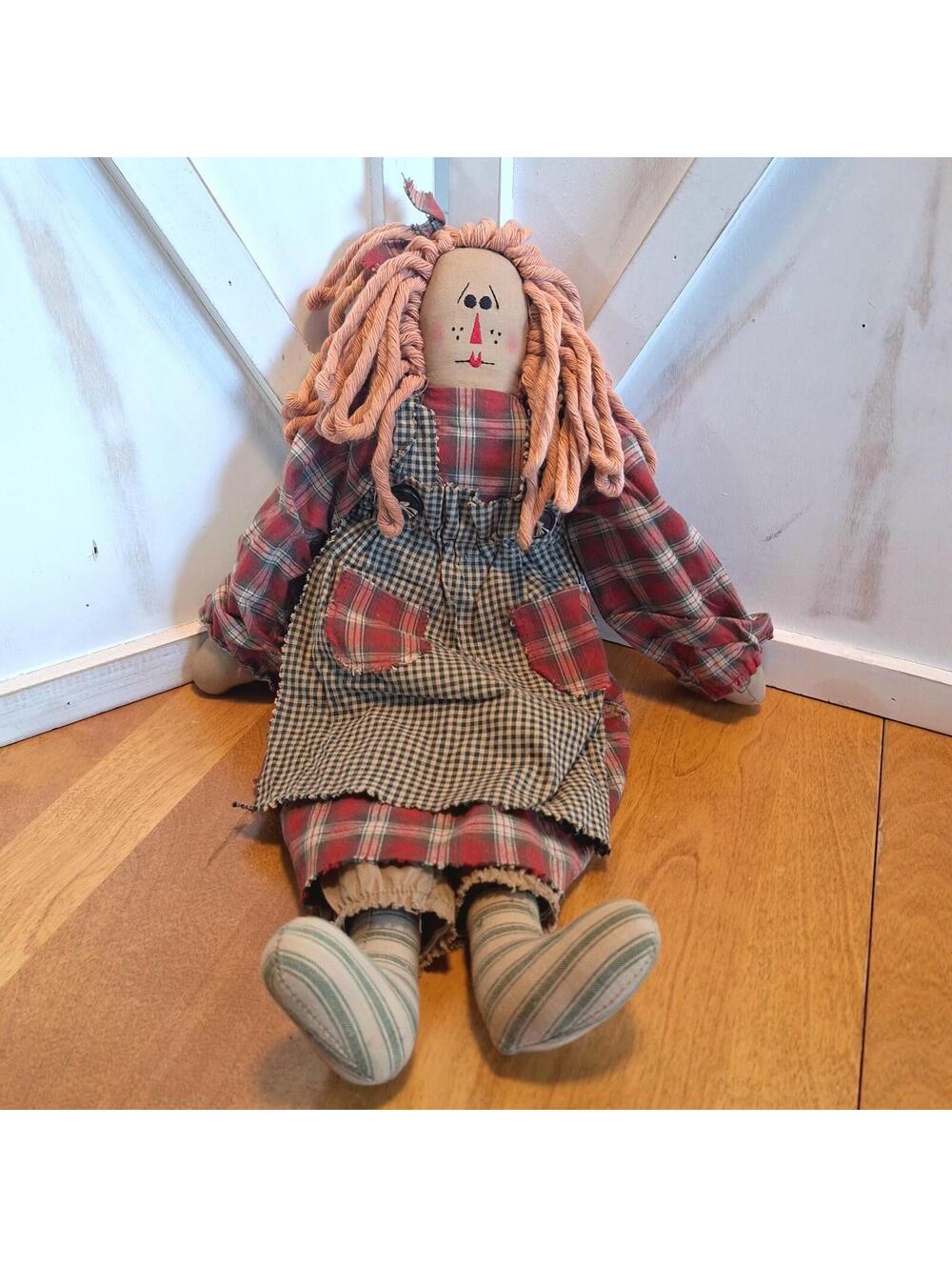 Boyds Bears Primitive Rageddy Ann "Sanibel" Rag Doll 18"H X 10"W Vintage 1998
